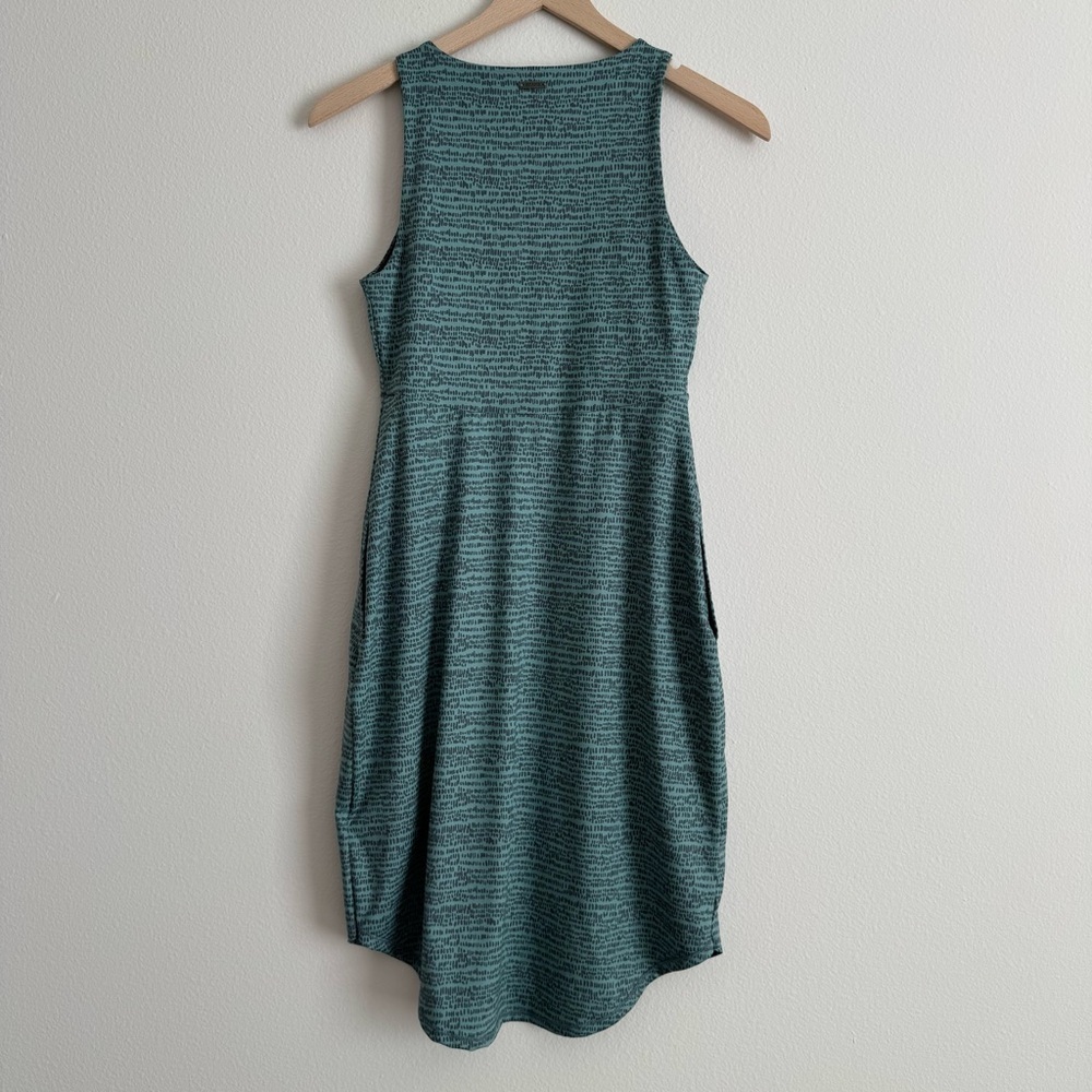 Prana Emerald Lake Dress Teal Sleeveless Pockets Outdoors XS - Picture 3 of 9
